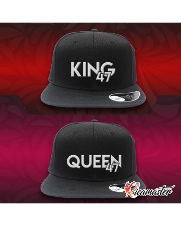 Coppia di cappelli SnapBack - Linea Forever San Valentino - King Queen 2