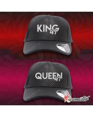 Coppia di cappelli visiera becco - Linea Forever San Valentino - King Queen 2