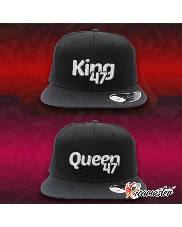 Coppia di cappelli SnapBack - Linea Forever San Valentino - King Queen 3