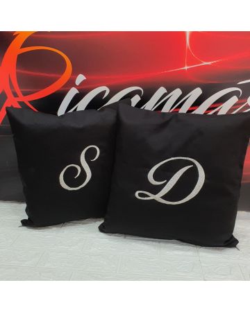 Coppia di cuscini personalizzati con iniziali - Linea Forever San Valentino