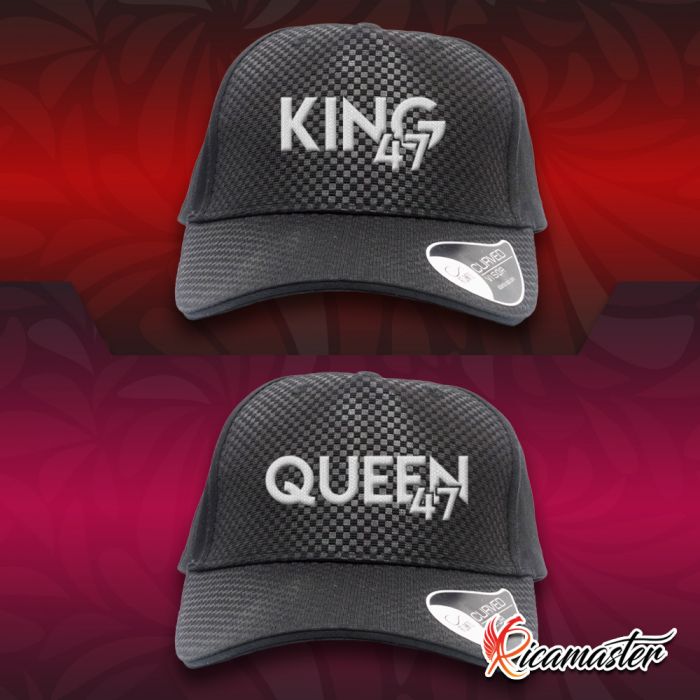 Coppia di cappelli visiera becco - Linea Forever San Valentino - King Queen  2